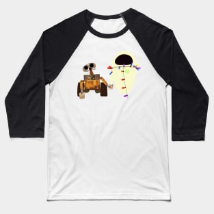 Wall-E and Eve Baseball T-Shirt